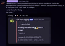 payton being uncomfortably sexual in a public server/towards someone unwelcoming; sexual misconduct